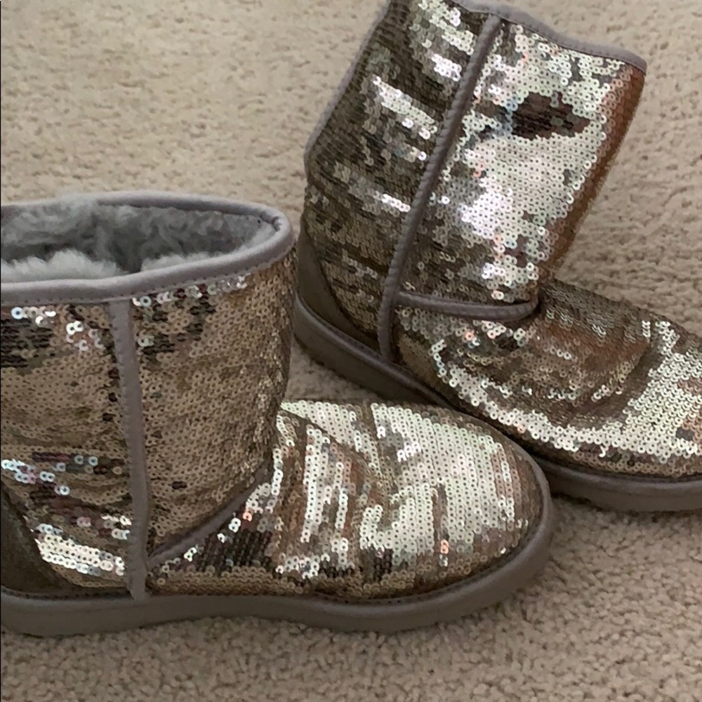 Sparkly Gold Uggs